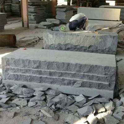 花崗巖青石廠家專業加工 火燒面、荔枝面、冰裂紋碎拼與干掛地鋪應用